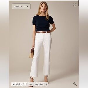 NWT J Crew High-rise kickout jean